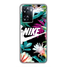 Силіконовый Чохол на OnePlus Nord N20 SE з картинкою НАЙК (Квітковий Nike)