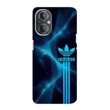 Чехлы Адидас для OnePlus Nord N20 (AlphaPrint) (Синий Адидас)