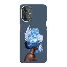 Чехлы (ART) Цветы на OnePlus Nord N20 (VPrint) (Квіти на голові)