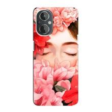 Чехлы (ART) Цветы на OnePlus Nord N20 (VPrint) (Очі в квітах)