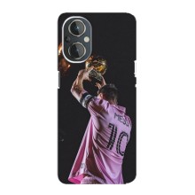 Чехол Месси футболист для OnePlus Nord N20 – Месси с кубом