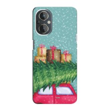 Чехол Новогодняя Елка на OnePlus Nord N20 (Новогодние подарки)
