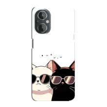 Чохол з малюнком кіт на OnePlus Nord N20 – Коти в окулярах