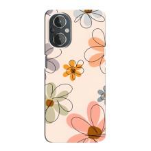 Чохол з квітковим принтом на ВанПлас Норд Н20 – Кольорові квіти