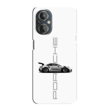 Чохол з авто Порше для OnePlus Nord N20 – білий порше