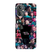 Чехол Гра в кальмара для OnePlus Nord N20 – Коллаж игры кальмара