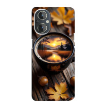 Чохол з унікальним дизайном 'Осінь з кавою' для OnePlus Nord N20 – Темна кава
