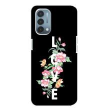 Чехлы для любимой на ВанПлас Норд Н200 5G (VPrint) (Цветы LOVE)