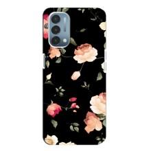 Чехлы с Цветами для OnePlus Nord N200 5G (DE211) (VPrint) (Розочки)