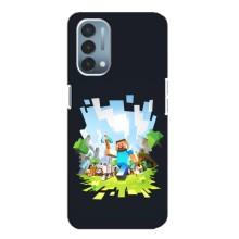 Чехол Майнкрафт на OnePlus Nord N200 5G (DE211) (AlphaPrint) Minecraft (персонажи Minecraft)