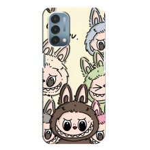 Чехол с Лабубу на OnePlus Nord N200 5G (DE211) (Коллаж Лабубу)