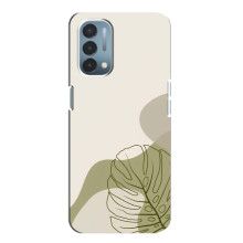 Силиконовый чехол с принтом в цветах на OnePlus Nord N200 5G (DE211) – Монстера зелёная