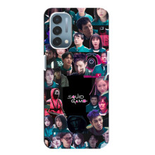 Чехол Гра в кальмара для OnePlus Nord N200 5G (DE211) – Коллаж игры кальмара