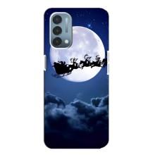 Новорічні Чохли для ВанПлас Норд N200 5G (DE211) (VPrint) (Санта - місяць)