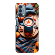 Чехол с уникальным дизайном «Осень с кофе» для OnePlus Nord N200 5G (DE211) – Кофе и тыквы