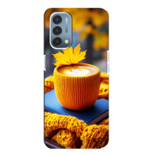 Чехол с уникальным дизайном «Осень с кофе» для OnePlus Nord N200 5G (DE211) – Кофе с жёлтым