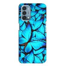 Силиконовый бампер с картинкой животных для OnePlus Nord N200 5G (DE211) (Крылья бабочек)
