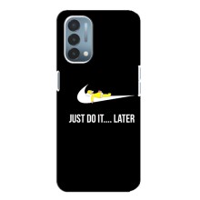 Силиконовый Чехол на OnePlus Nord N200 5G (DE211) с картинкой Nike – Later