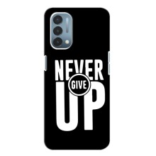 Силиконовый Чехол на OnePlus Nord N200 5G (DE211) с картинкой Nike (Never Give UP)