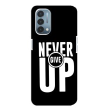 Силиконовый Чехол на OnePlus Nord N200 5G (DE211) с картинкой Nike (Never Give UP)