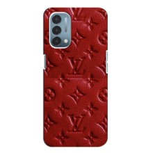 Текстурный Чехол Louis Vuitton для ВанПлас Норд Н200 (5G) (Красный ЛВ)