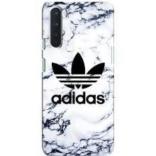 Чохли Адидас для OnePlus Nord (AlphaPrint) (Адідас на мраморі)