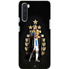 Чехлы для OnePlus Nord (Leo чемпион) (AlphaPrint) (Месси Король)