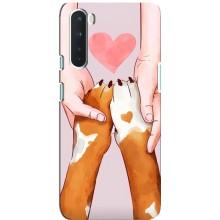 Чехлы с собаками для OnePlus Nord (VPrint) (Любовь к собакам)