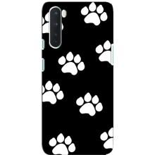 Чехлы с собаками для OnePlus Nord (VPrint) (Следы собаки)