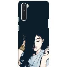 Чохол з друком для OnePlus Nord - (Мода) (AlphaPrint) (Гарна дівчина)