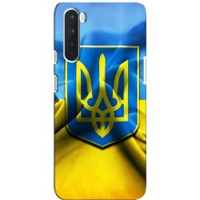 Чехол с картинкой (Патриотический ГЕРБ) на OnePlus Nord (Герб и Флаг Украины)