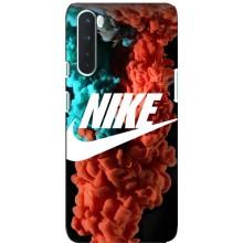 Чохол для OnePlus Nord - з принтом Найк (AlphaPrint) (Димчастий найк)