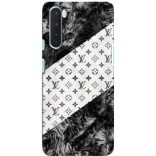 Чехол Стиль Louis Vuitton на OnePlus Nord (LV на белом)