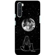 Чохол з малюнком кіт на OnePlus Nord – Дівчина з котом