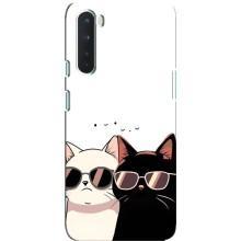 Чохол з малюнком кіт на OnePlus Nord – Коти в окулярах