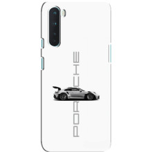 Чохол з авто Порше для OnePlus Nord – білий порше