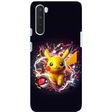 Чохол з Пікачу на OnePlus Nord – Пікачу з м'ячем