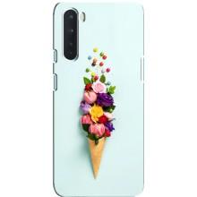 Чехлы с тематикой "ЦВЕТЫ" на OnePlus Nord (Цветок-мороженное)