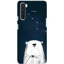 Силиконовый бампер с картинкой животных для OnePlus Nord – Медведица