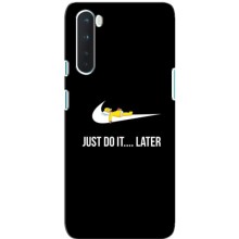 Силиконовый Чехол на OnePlus Nord с картинкой Nike – Later