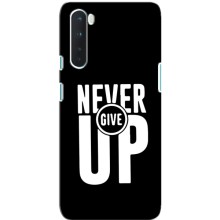 Силиконовый Чехол на OnePlus Nord с картинкой Nike (Never Give UP)