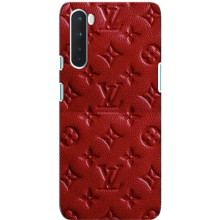 Текстурный Чехол Louis Vuitton для ВанПлас Норд (Красный ЛВ)