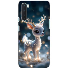 Яскравий чохол для OnePlus Nord з Зимові Оленята (Блискуче оленятко)