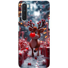 Яскравий чохол для OnePlus Nord з Зимові Оленята (Олень серед подарунків)