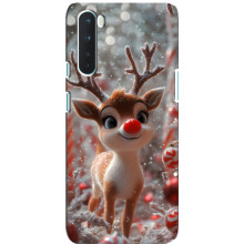 Яркий чехол для OnePlus Nord с Зимними Оленятами