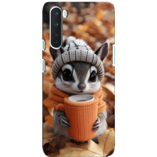 Печатный чехол «Зверята с кофе» для OnePlus Nord