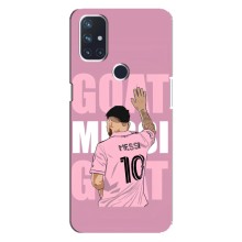 Чехлы Лео Месси в Майами на OnePlus Nord 10 5G (GOAT MESSI)