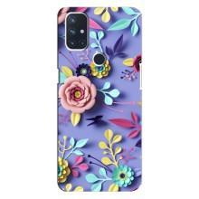 Чохли з квітами для OnePlus Nord 10 5G (VPrint) (Дизайн квітів)