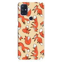 Чехлы с картинкой Лисички для OnePlus Nord 10 5G (VPrint) (Лисички)