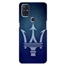 Чохли з тематикою "Круті машини" на OnePlus Nord 10 5G – Лого Maserati